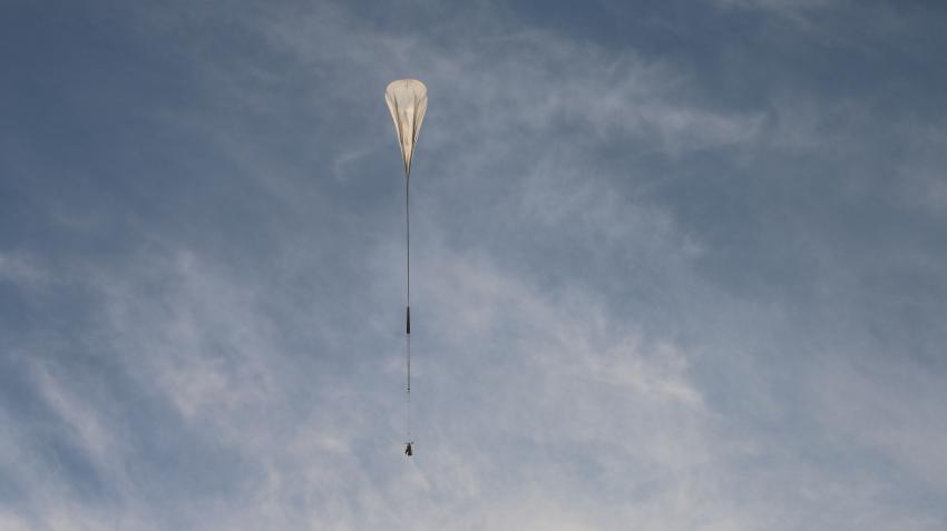 The SuperBIT ballon observatory in flight