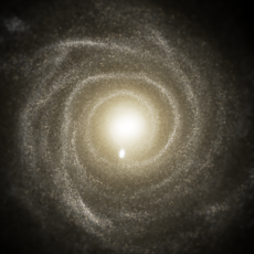 Face-on image of a spiral galaxy