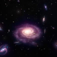 Artist’s impression of a galaxy