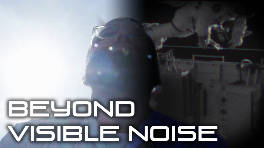 A poster for the short film Beyond Visible Noise